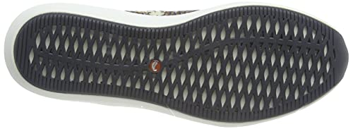 Clarks Un Rio Strap, Zapatillas Mujer, Off White Snake Combi-Reloj de Pulsera, 39 EU