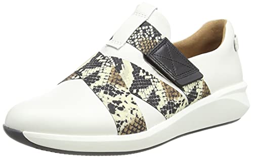 Clarks Un Rio Strap, Zapatillas Mujer, Off White Snake Combi-Reloj de Pulsera, 39 EU