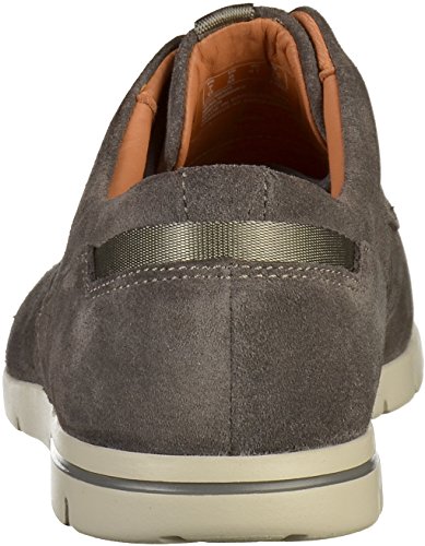 Clarks Vennor Walk, Zapatos de Cordones Derby Hombre, Gris (Grey Suede), 42 EU