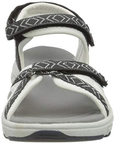 CMP – F.lli Campagnolo Almaak Wmn Hiking Sandal, Sandalias de Senderismo Mujer, Negro Antracite Glacier 86ue, 37 EU