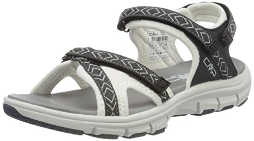 CMP – F.lli Campagnolo Almaak Wmn Hiking Sandal, Sandalias de Senderismo Mujer, Negro Antracite Glacier 86ue, 37 EU