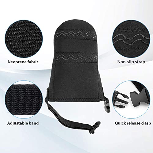 Cobertor para Calcetines de Yeso Dedo del pie con Correa Antideslizante, Protector Antideslizante Antideslizante para Yeso Bota para Caminar de Medio pie y ortesis Férulas Calzado(Negro)