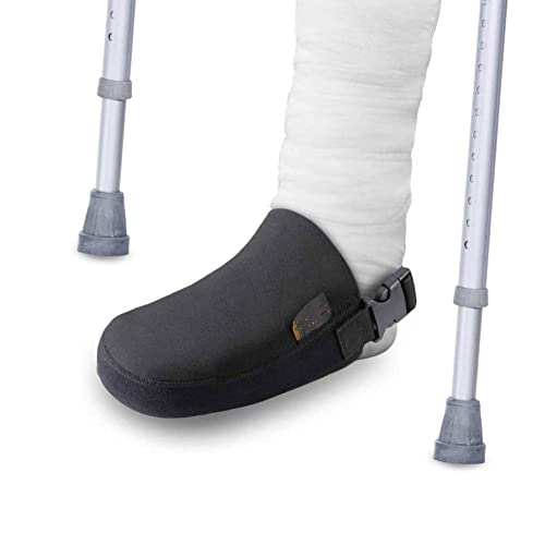 Cobertor para Calcetines de Yeso Dedo del pie con Correa Antideslizante, Protector Antideslizante Antideslizante para Yeso Bota para Caminar de Medio pie y ortesis Férulas Calzado(Negro)