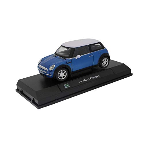 Coche Mini Cooper Azul Metal 1/24°