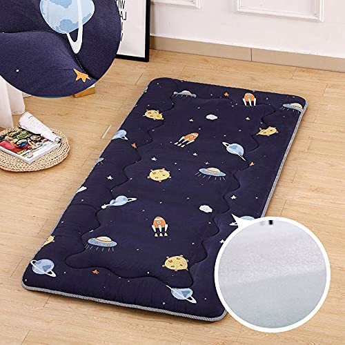 Colchón De Futón Para El Suelo Para Niños,Colchón De Futón Para Colchón De Suelo Japonés,Colchoneta De Tatami Plegable Para Dormir,Colchón Dormitorio,Cama Tumbona,Grosor:3cm,K,90x190cm(35*74inch)