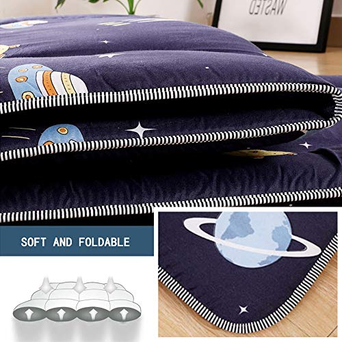 Colchón De Futón Para El Suelo Para Niños,Colchón De Futón Para Colchón De Suelo Japonés,Colchoneta De Tatami Plegable Para Dormir,Colchón Dormitorio,Cama Tumbona,Grosor:3cm,K,90x190cm(35*74inch)