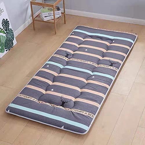 Colchón De Futón Para El Suelo Para Niños,Colchón De Futón Para Colchón De Suelo Japonés,Colchoneta De Tatami Plegable Para Dormir,Colchón Dormitorio,Cama Tumbona,Grosor:3cm,B,90x190cm(35*74inch)