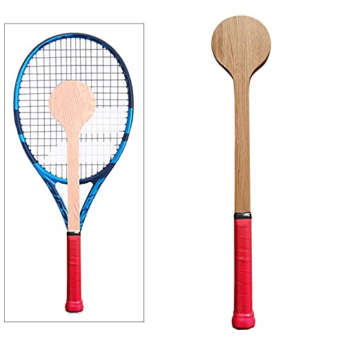 Colcolo Puntero de Tenis Ligero Tienda de Tenis de Madera Cuchara de Tenis Suave Pointe Tenis Raqueta Swing Practice Formación Ayuda para Mastering Sweet Spot - Rojo