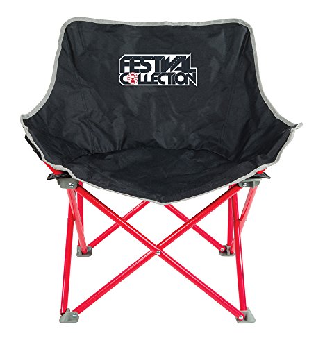 Coleman Kickback Breeze Silla Plegable, Gris/Rojo, pequeño