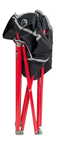 Coleman Kickback Breeze Silla Plegable, Gris/Rojo, pequeño