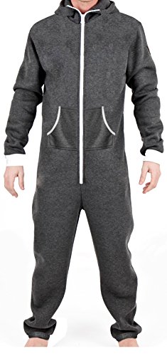 Colores lisos Onesie Newfacelook Mens Hoody todo en un zip Hoodie Mono …