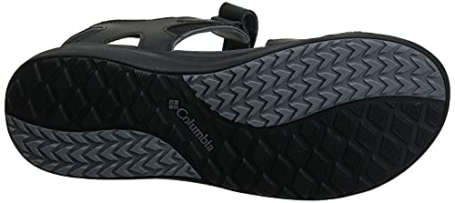 Columbia 2 Strap, Sandalia Hombre, Black (Black, Ti Grey Steel 010), 46 EU