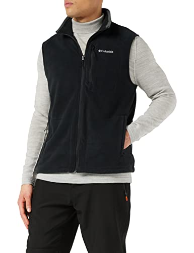 Columbia Fast Trek Fleece , Chaleco polar Hombre, Negro (BLACK), M