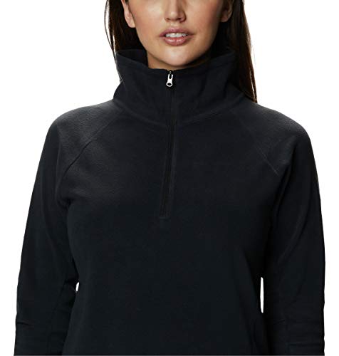 Columbia Glacial IV 1/2 Zip Forro Polar con Media Cremallera, Mujer, Black, M