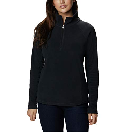 Columbia Glacial IV 1/2 Zip Forro Polar con Media Cremallera, Mujer, Black, M