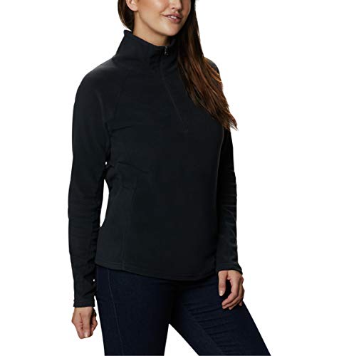 Columbia Glacial IV 1/2 Zip Forro Polar con Media Cremallera, Mujer, Black, M