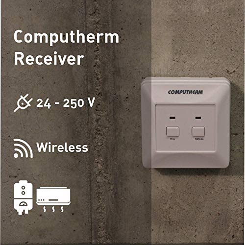 COMPUTHERM Q7RF termostato digital inalámbrico programable de interiores para calefacción, aire acondicionado y suelo radiante-Regulador inalámbrico