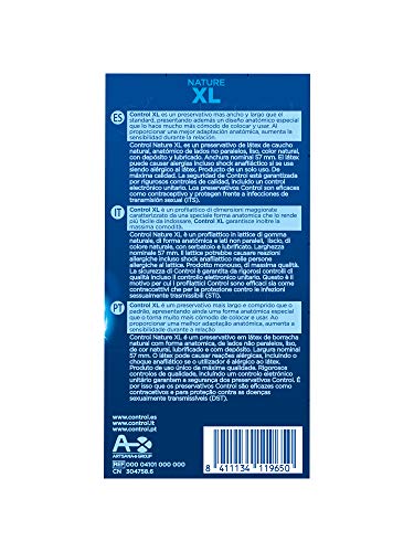 Control Nature XL Preservativos - Pack de 12 preservativos