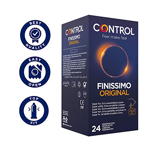 Control Preservativos Nature, Finissimo, Senso 72 ud - Pack 3 Cajas De Condones: 1x Placer Natural, 1x Súper Fino y 1x Más Fino 24 ud, Lubricados, Ajuste Perfecto, Sexo Seguro (Caja Ahorro)