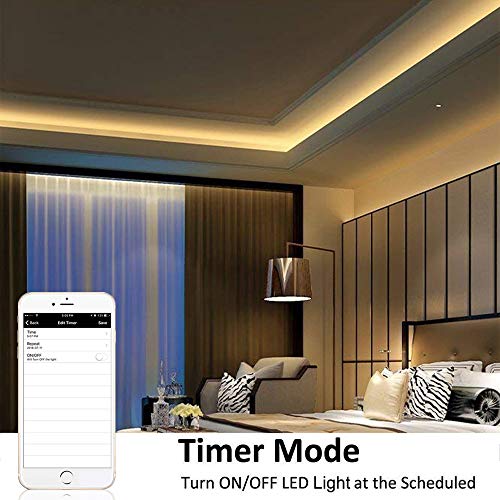 Controlador de tira de LED regulable inalámbrico blanco cálido / blanco frío, funciona con Alexa, controlador de atenuación para sistema Android / iOS