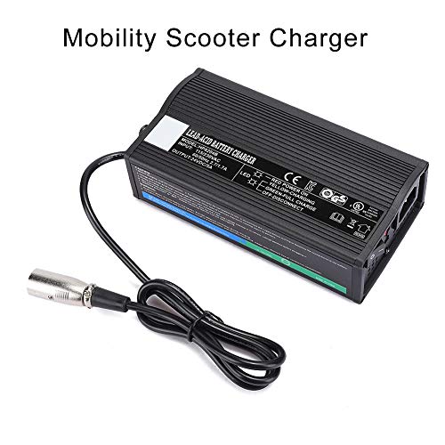 Conveniente Mobility Scooter Charger, Vive Mobility Knee 24V 5A 115-230V ABS Hecho