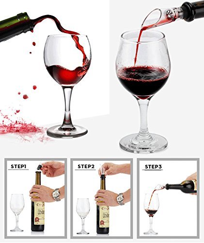 Cooko Abridor de Vino, Abrebotellas Sacacorchos, Set de Accesorios para Vino, 9 Piezas con Caja Regalo