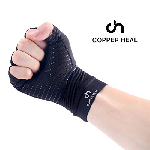 COPPER HEAL - GUANTES de Compresión ARTRITIS Cobre Reumatoide Tunel carpiano