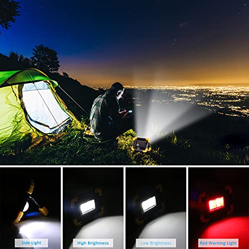 Coquimbo Focos LED Recargable Exterior, Luz Camping 10W 4 Modos Portátil Luz de Trabajo Impermeable Para Reparación de Automóviles, Camping, Senderismo Y Uso de Emergencia