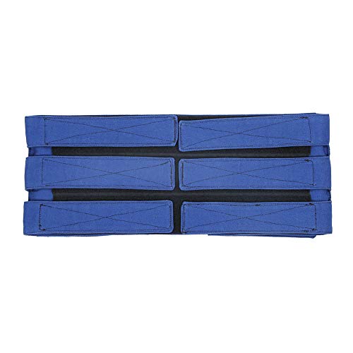 Correa Azul para piernas de Silla de Ruedas, cinturón de sujeción para Silla de Ruedas, cinturón de Seguridad Antideslizante para un Ancho de Asiento de 13,8 a 24,4 Pulgadas en el hogar de