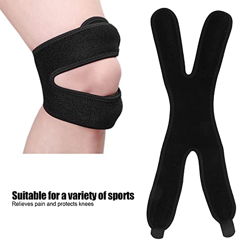 Correa de Rodilla Doble para Rótula, Soporte de Correa para Rodilla Dos Bandas de Presión Que Dan Doble Presión Al Hueso para Andar en Bicicleta para Correr para Hacer Ejercicio en el