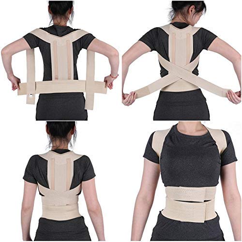 Corrector de postura Tirantes para la espalda Corrector de postura Brace Soporte para la columna vertebral Mujeres Hombres Hombro Lumbar Corsé para la espalda Cinturón ortopédico Soporte para soporte