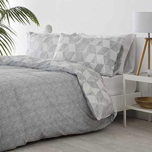 COTTON ARTEAN Funda Nordica Reversible CUDILLERO Cama de 105 Cierre con Botones. HIPOALERGENICA