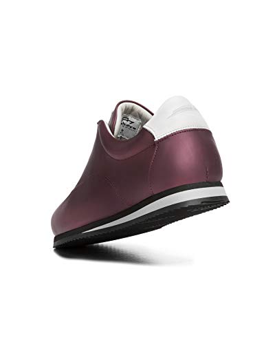 Crashers | Zapatillas Casual de Mujer | Jade Burdeos | Zapato de Piel Ecológico | Plantilla de Gel Extraible | Cómodo | Transpirable | 36 EU