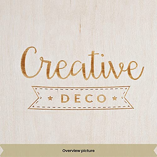 Creative DECO 10 x A4 Tablero Madera Contrachapado | 300 x 210 x 3 mm (+/- 0.5mm) | Manualidades Chapa Maciza Abedul para Bricolaje | Ideal para Pirograbado, Corte por Laser, CNC Router, Modelado