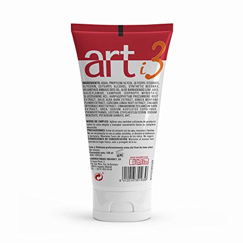 Crema 50 ml Dolores Musculares y Articulaciones | Crema de Masaje para Músculos y Ligamentos| Aloe Vera + Arnica + Hárpago + Glucosamina| Alivio de la Hinchazón y Molestias Musculares| Aquisana