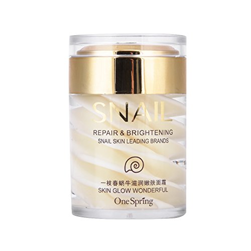 Crema de Baba de Caracol para Día y Noche, Nutre y Repara Reducir las Arrugas y Líneas Finas, Snail Face Humectante Naturales Cream para Mujer y Hombre,128g