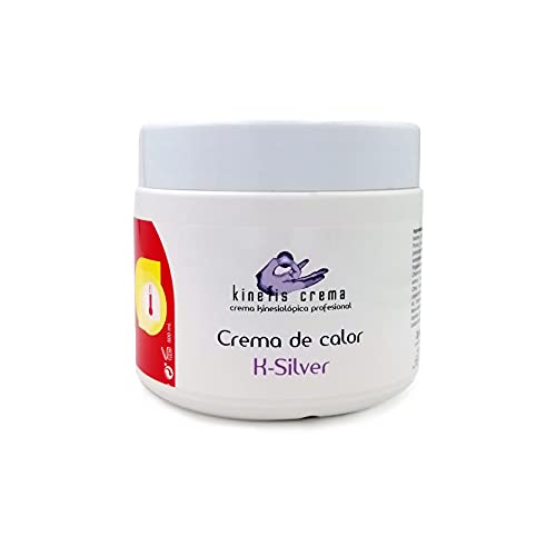 Crema de Calor K-Silver Kinesiológica Profesional | 500 ml | (2 unidades)