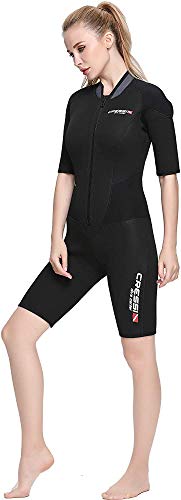 Cressi Endurance Ladt Shorty Wetsuit Monoshort sin Capucha en Neopreno de 3mm, Women's, Negro, XS/1