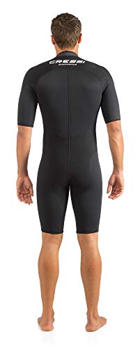 Cressi Endurance Man Shorty Wetsuit 3mm - Monoshort sin Capucha en Neopreno Negro 3mm per Hombre