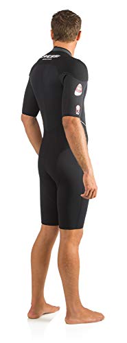 Cressi Endurance Man Shorty Wetsuit 3mm - Monoshort sin Capucha en Neopreno Negro 3mm per Hombre