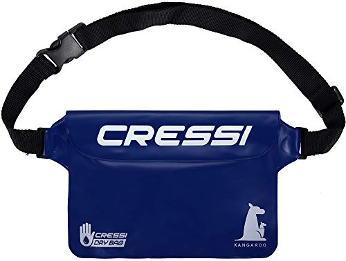 Cressi Kangaroo Dry Pouch Bolsa Impermeable para Teléfono móvil y para Objetos, Azul Claro, Talla Única