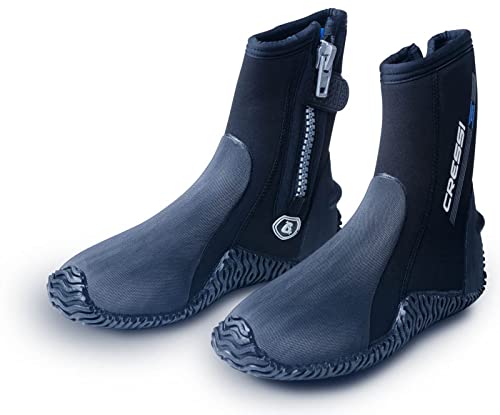 Cressi Korsor Semi-Rigid Sole Boots 5mm Escarpines con Suela semirrígida para Buceo, Unisex-Adult, Negro, L