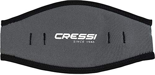 Cressi Mask Strap Cover Cabecero de Neopreno para máscaras de buceos, Unisex-Adult, Gris, Universal