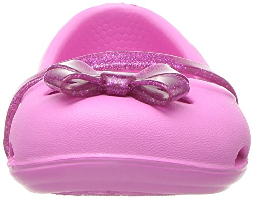 Crocs 204028, Bailarinas con Punta Cerrada Niñas, Rosa (Party Pink), 19/20 EU