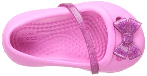 Crocs 204028, Bailarinas con Punta Cerrada Niñas, Rosa (Party Pink), 19/20 EU