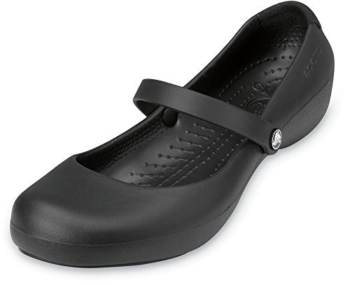 Crocs Alice Work Mujer Bailarinas, Negro (Black), 36/37 EU