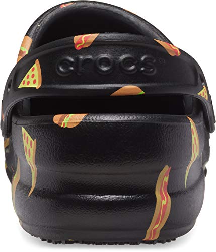 Crocs Bistro Graphic Clog - Sandalias Unisex, Multi Black Black, 45/46 EU