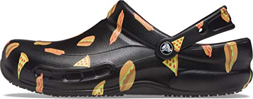 Crocs Bistro Graphic Clog - Sandalias Unisex, Multi Black Black, 45/46 EU