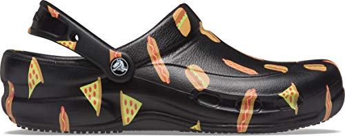 Crocs Bistro Graphic Clog - Sandalias Unisex, Multi Black Black, 45/46 EU