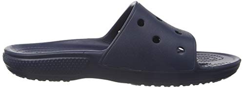 Crocs Classic Crocs Slide Unisex Adulta Zuecos, Azul (Navy), 41/42 EU